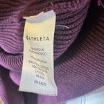 Athleta  Rest Day Asymmetrical Crewneck Sweater Purple/Plum Photo 3