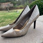 Ralph Lauren LAUREN  Lanette Crocodile-Embossed Leather Heels Photo 3