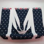 Starry Denim Cotton Lined Tote Bag Hand Crafted NWT Blue Photo 3
