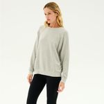 Splits59  Andie Fleece Sweatshirt in Heather Gray Photo 1