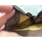 via spiga Chocolate Brown Leather Gold Buckle Point Toe Stiletto Boot Photo 8