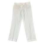 Talbots  NWOT White Straight Leg‎ Chino 16 Cotton Spandex Blend Summer Casual Photo 1