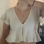 White flowy croptop Photo 0