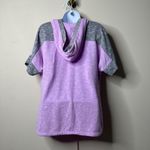 Champion Vintage Short Sleeve Hooded Top Lillia Purple Women's Medium Photo 3