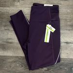 Nicole Miller  Sport Plum Purple Leggings Size Medium NEW Photo 0