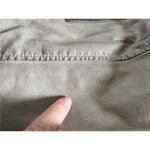 Montanaco Tan Brown Faux Leather Moto Style Jacket with Cabled Panel Inserts XL Photo 6