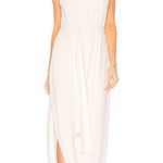Halston Heritage  Dress Womens Medium Chalk White Evening Gown Maxi JOJ161764 NWT Photo 0
