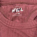 Madewell 💙SALE 3/$25  VARIEGATED PRESSED GRAPE MAUVE BERRY RIB CROP TANK TOP XS Photo 6