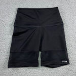 Victoria's Secret ‎ Pink Ultimate Biker Shorts Women XS Black Mesh Pull On Photo 0