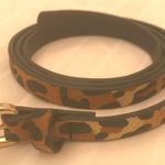 Princess Polly Cheetah Print Belt With Gold Hardware  Photo 0