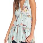 Free People  Purple Haze Printed Tunic Spring Light Blue Women's Top XS EUC Photo 0