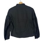 Boutique Haute Rogue Black Floral Embroidered Long Sleeve Button Down M Photo 1