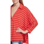 Free People  We the Free Can't Fool Me Striped Tee - Red - XS Photo 6