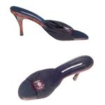 Donald Pliner Tortoise Patent Leather Black Mesh Elastic Slide Shoe $225 NWT Size 10 Photo 0