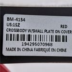 Badgley Mischka Red Crossbody Shoulder Bag Purse Wedding Cocktail Party Photo 8