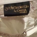 SeductiveWear Satin Lace Babydoll Lingerie – Ivory Champagne – Open Back Slip White Size undefined Photo 2