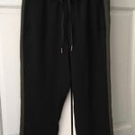 Lululemon On The Fly Pant Woven *Track Stripe Black / Dark Olive 27”Size 4 Photo 4