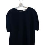 Lark & Ro Black Short Sleeve blouse classic timeless professional Fall Size XL Photo 0