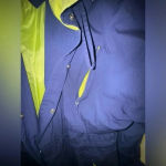 Fleet Street women’s navy and lime green lightweight Jacket size 8 vintage‎ Photo 5