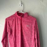 Under Armour  Women's Size Medium Loose Pink Half Zip‎ Heat Gear Running Top Photo 1