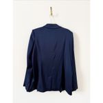 Favorite Daughter The Satin Blazer Navy Venetian Blue Medium Photo 4