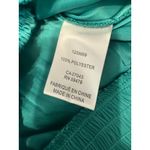 Rachel Roy RACHEL Emerald Green Ruched Elastic Waist V Neck Long Sleeve Blouse M Photo 3
