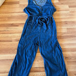 Universal Standard Universal Standard Chambray Jumpsuit XL (US 4X 26–28) Plus Size Belted Wide Leg Photo 0