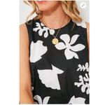 Tuckernuck  Seashell Beach Coverup Short Dress Large Cotton Black White NEW Photo 3