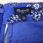 Madewell  Mid Rise Pleated Deck Shorts Blue Floral Size 2 Photo 5