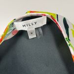 Milly  Nalia Tie Top white multi color floral girly size medium Photo 4