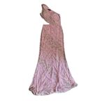 primavera couture dress Size 4 Pink Beaded Sequined Party Prom Occasion Gown Photo 2