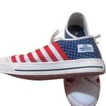 Make America great again Red and White Striped Sneakers Sz 39 or 9 NWOT Photo 0