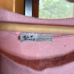 Be cool  Y2K Boatneck Cap Sleeve Pink Embroidered Floral Top Size Small Photo 2