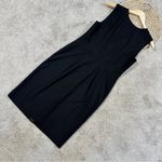Ann Taylor NWT Factory Women’s Sleeveless Sheath Dress Knee Length in Black 6 Photo 5