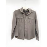 Club Monaco  Black Olive Knit Button Front Shirt Jacket Size Small Photo 1