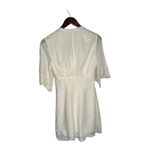 All Saints Una Broderie Chalk White V-Neck Dress Size 4 New Photo 3