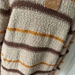 Mason & Belle NWT  Textured Long Sleeve Stripe Sweater ~ large Photo 2