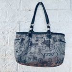Coach Gallery Horse & Carriage East-West Tote/Purse Gray Photo 1