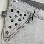 Rock & Republic Pixie Light gray Denim Jean Shorts Size 2 Stud Zipper Details Photo 8