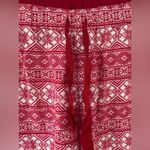 Lands' End  100% cotton red/white snowflake pattern pajama pants, drawstring ; 3X Photo 1