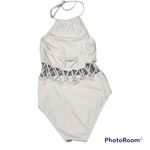 Solid & Striped  Cream The Barbara One Piece Cutout Swimsuit size Small Photo 4