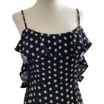 Free People  Women Size XS Floral Mini Dress Backless Ruffle 5-247 Photo 3