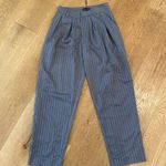 Pretty Little Thing  Charcoal Gray Pinstripe Woven High Waisted Cigarette Pants Photo 0