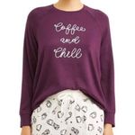 secret treasures  Coffe and Chill Purple Sweatshirt Size Small Photo 0