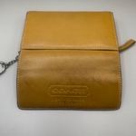 Coach VTG  Leatherware Wallet Cardholder Tan Zip Trifold Carabiner  Y2K Photo 8