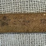 Vintage Womens Tan Full Grain Leather Trouser Belt Size 32 Photo 10