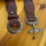Brighton  92709 1996 braided leather belt size small Photo 1
