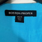 Boston Proper Turquoise & White Beaded Eyelet Tunic Women’s M Photo 5