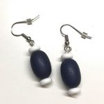 Blue dangle earrings bead handmade MunandMe Photo 0