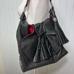 Carlos‎ Falchi Vintage black
Soft Leather Drawstring CROSSBODY Bag Black Photo 1